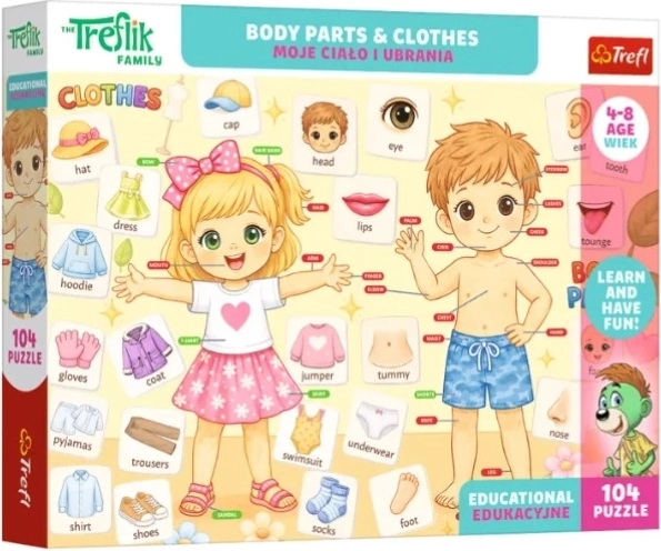 Puzzle éducatif Edu 104 « Moje ciało i ubrania » - 1 pièce