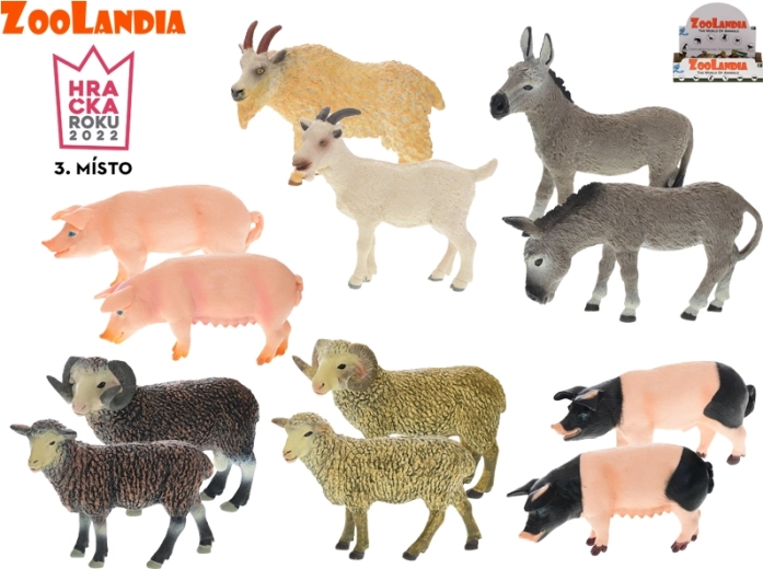 Zoolandia animaux de la ferme – set de 24 figurines d’animaux d’élevage