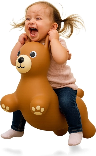 Animal sauteur ours HoppyDoo avec pompe