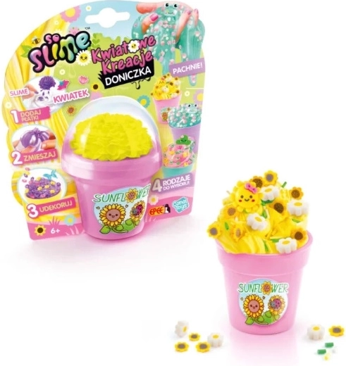 EPEE SoSlime création florale – pot de fleurs avec rose