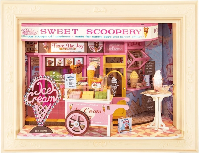 RoboTime Puzzle 3D en bois encadré Sweet Scoopery (glacier)