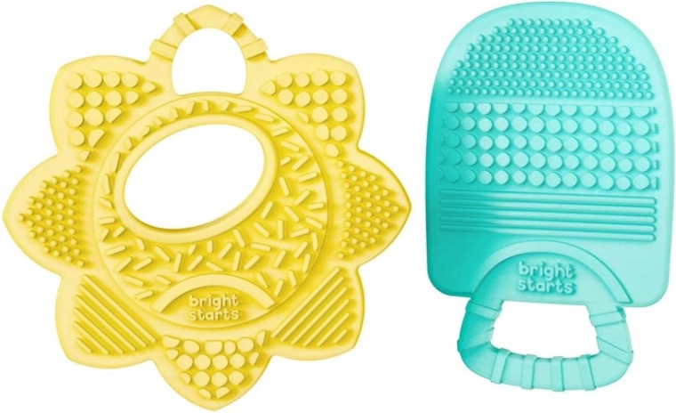 Bright Starts anneaux de dentition Sunny Soothers, 2 pcs (dès 3 mois)
