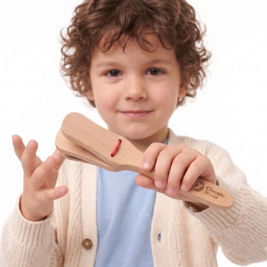 Castagnettes en bois pour enfants Classic World