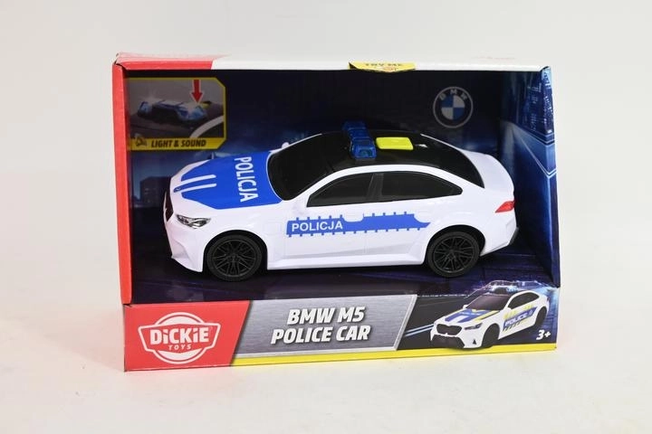 Voiture de police Dickie SOS BMW M3/M5 15 cm