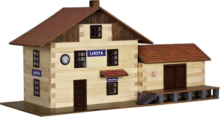 Walachia maquette en bois à coller – gare ferroviaire