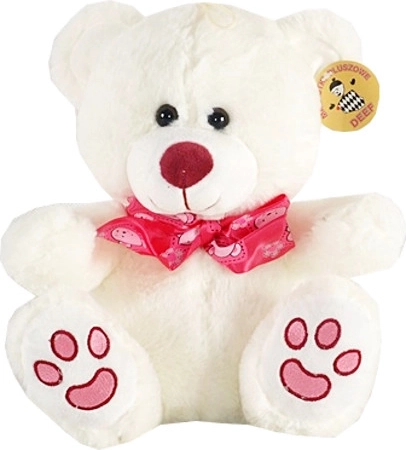 Ours en peluche au nez violet