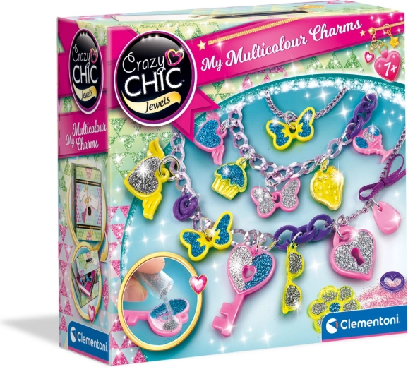 Crazy Chic pendentifs et bracelets colorés
