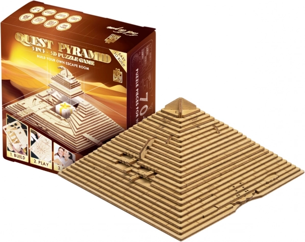 EscapeWelt Puzzle 3D en Bois Pyramide