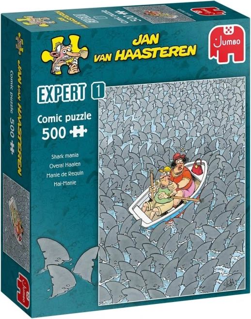 Puzzle JUMBO Jan van Haasteren Expert 1 : Mania des requins 500 pièces
