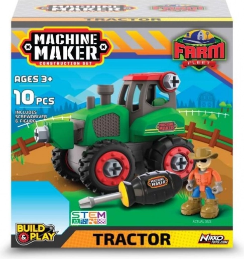 Kit de machines agricoles MACHINE MAKER – ferme, set à visser pour enfants dès 3 ans