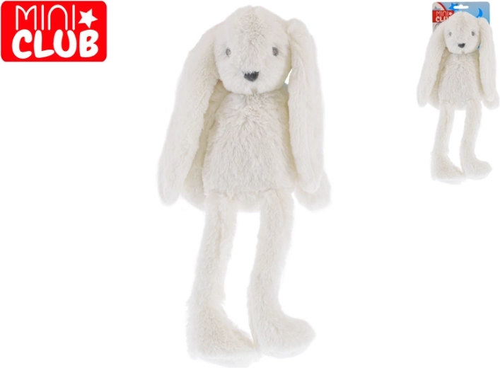 Lapin en peluche Mini Club 30 cm – blanc