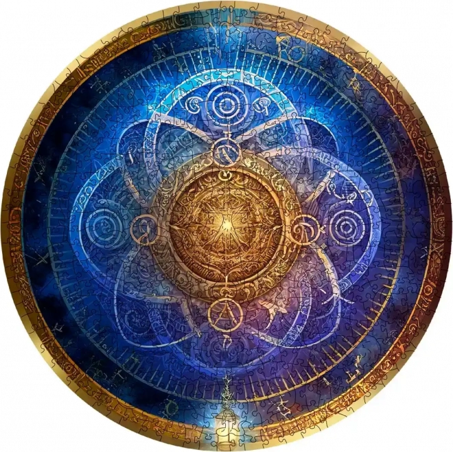 Puzzle en bois zodiaque bleu 250 pièces WOODEN CITY