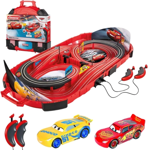 Circuit de course Carrera Speed Arena Disney Pixar Cars dans une mallette