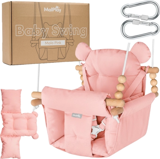 Balançoire pour enfants Malo rose