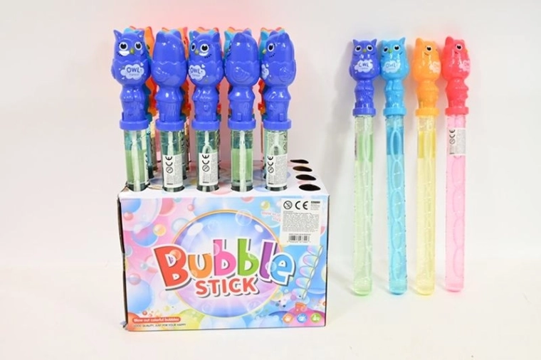 Bulles pour enfants avec motif hibou 38 cm (24 pcs en présentoir)