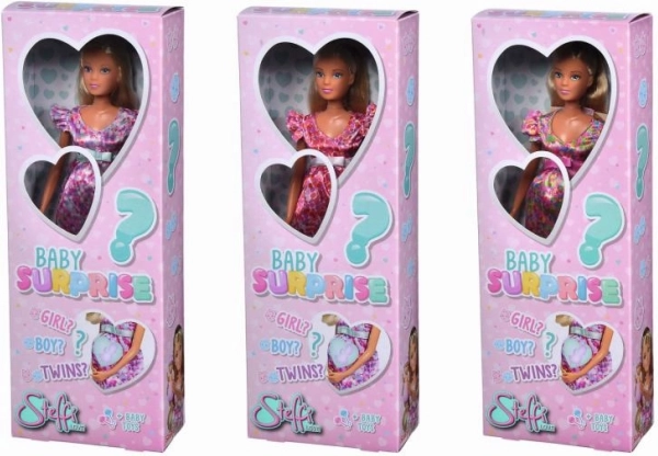 Poupée steffi love baby surprise – poupée enceinte avec surprise