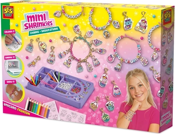 Ses mini shrinkies studio – kit créatif pour fabriquer des pendentifs