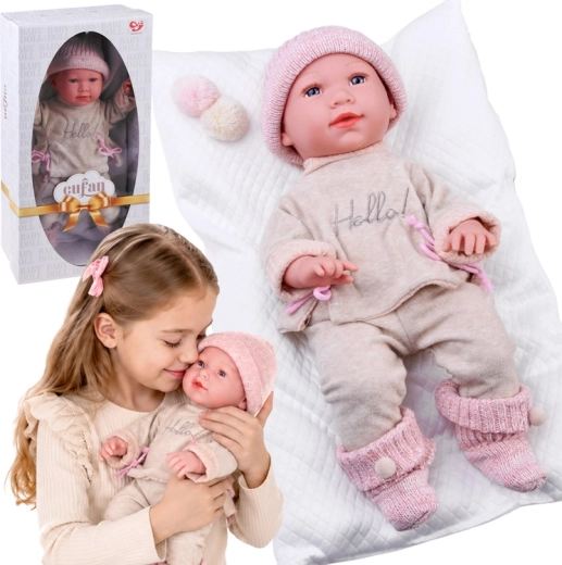 Poupée interactive Bobas 48 cm avec sons et coussin - 1 pièce