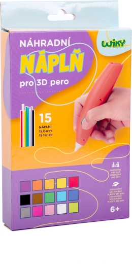 Recharges de rechange pour stylo 3D WIKY 15x3 m (emballage tchèque)