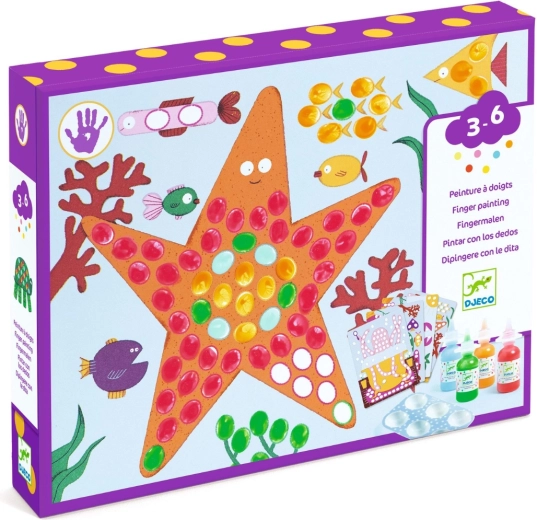 Djeco kit créatif de peinture au doigt Dots and Fish