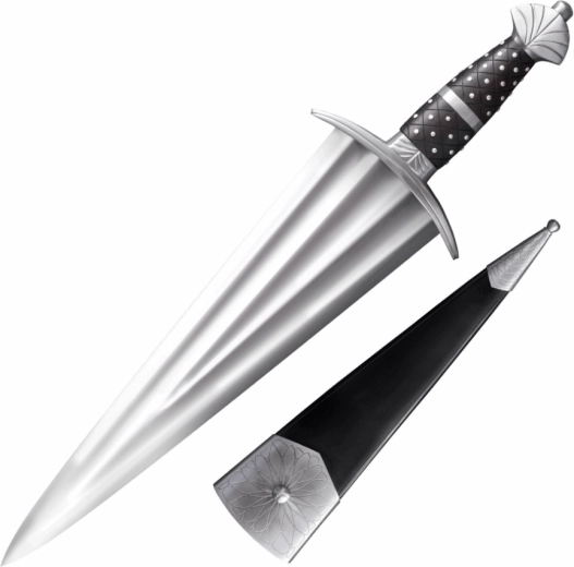 Cold Steel cinquedea épée de collection 36,8 cm, bois de rose et étui en cuir
