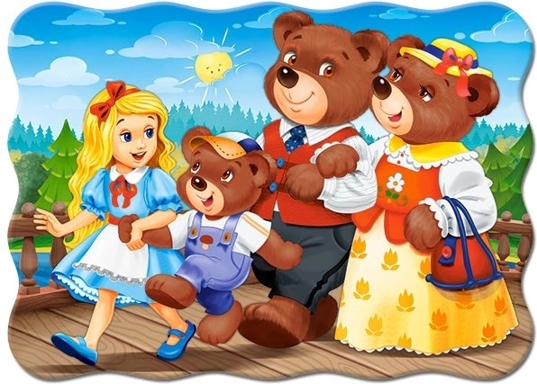 Puzzle 30 pièces Boucles d'or et les trois ours