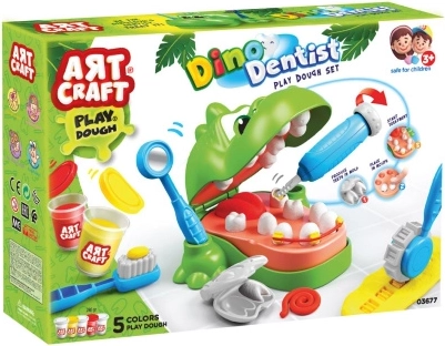 Art Craft kit de modelage dino dentiste 280 g
