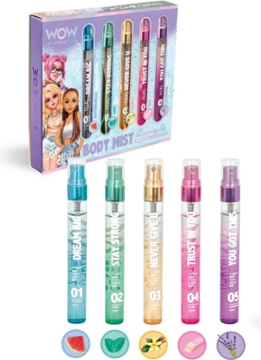 Brume corporelle – coffret de 5 parfums WOW Generation