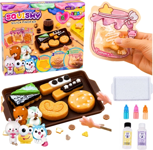 Kit créatif DIY pour fabriquer des squishies en forme de biscuits