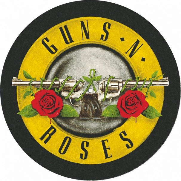 Tapis pour tourne-disque avec motif Guns and Roses