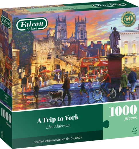 Puzzle Falcon Excursion à York – 1000 pièces