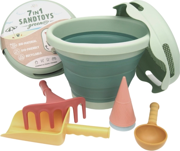 Compactoys ensemble pliable pour le sable 7-en-1 vert