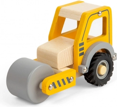 Rouleau compacteur en bois pour enfants