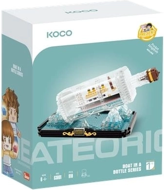KOCO Titanic en bouteille – jeu de construction 918 pièces - 1 pièce