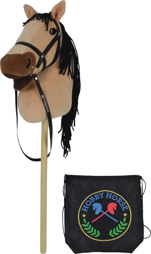 Tambour pour enfants sur tige avec son, 73 cm, avec sac à dos noir