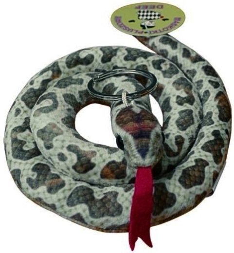 Serpent du désert en peluche avec anneau – porte-clés