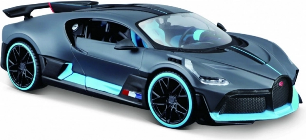 Modèle en métal BUGATTI Divo 1:24 gris‑bleu