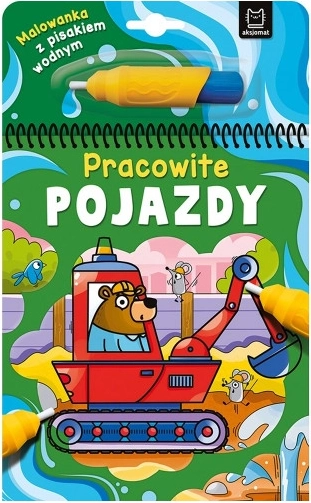 Livre de coloriage à l’eau – Véhicules au travail
