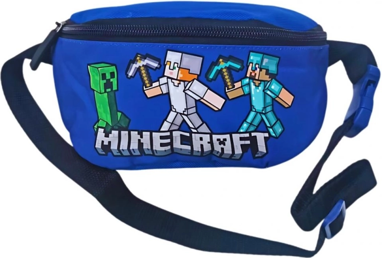 Sac banane Minecraft pour enfants bleu - 1 pièce