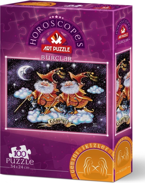 ART PUZZLE Gémeaux – signe du zodiaque, 100 pièces