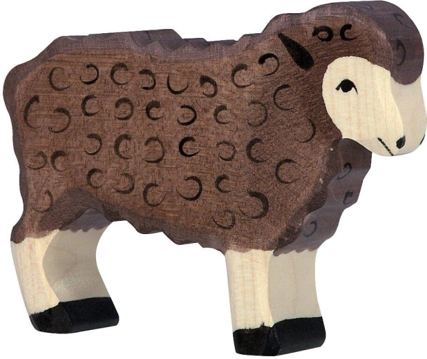 Holztiger mouton noir debout - 1 pièce