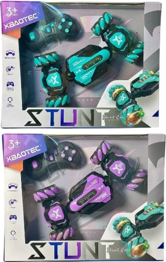 Voiture RC cascadeuse transformable avec lumières et sons