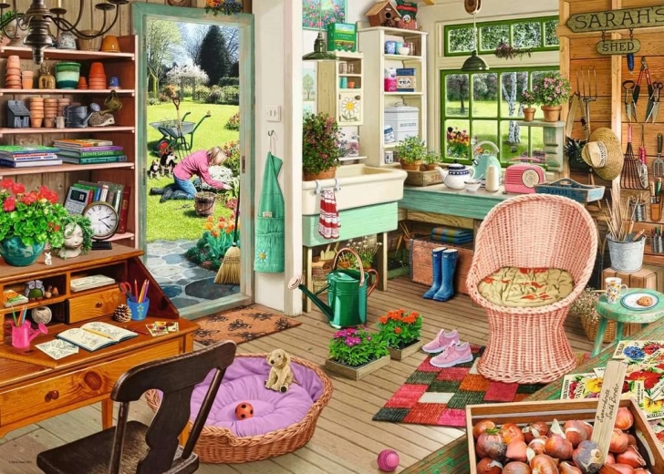 Puzzle Ravensburger Mon refuge 6 : Cabane de jardinier – 1000 pièces