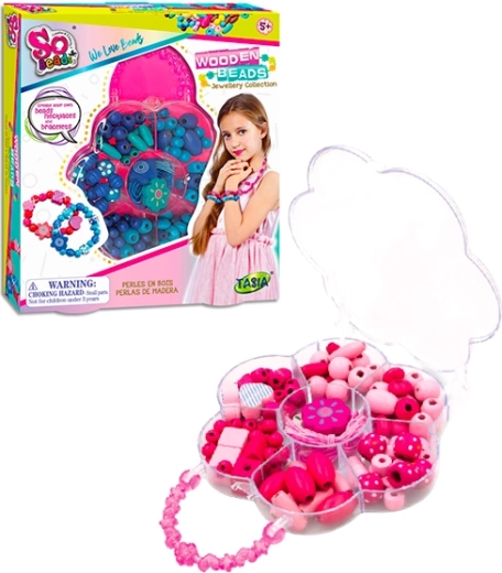 Tasia set de perles en bois pour bracelets, 2 variantes