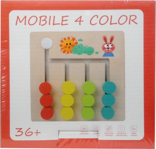 Puzzle éducatif en bois – points colorés selon le modèle