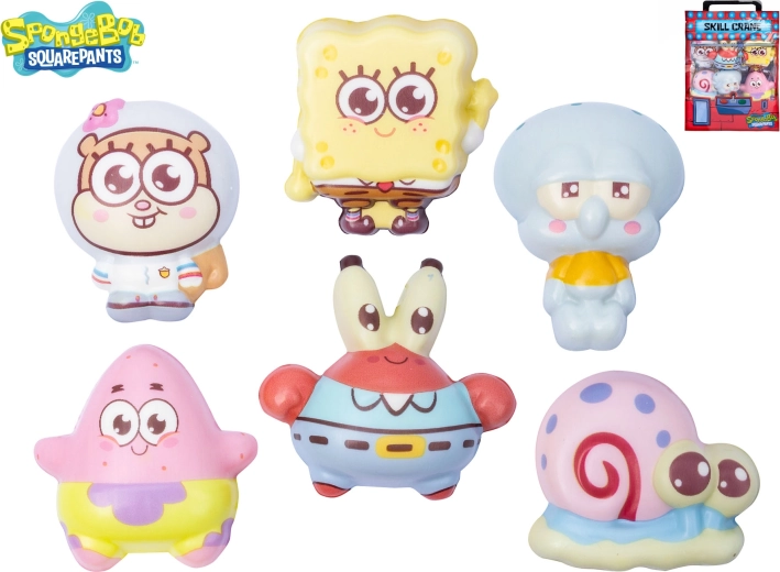 Figurines en mousse SpongeBob en sachet (6 pièces)