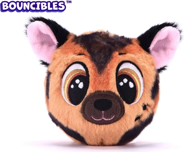 Balle rebondissante en peluche Bouncibles ZIKO 8 cm