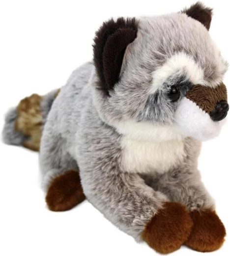 Peluche raton laveur SuperSoft 24 cm couché - 1 pièce