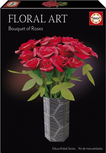 Educa puzzle 3D Floral Art : roses rouges