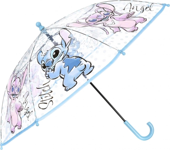 Parapluie enfant transparent Disney Lilo & Stitch - 1 pièce